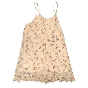 Ruffle Baggy Floral Romper